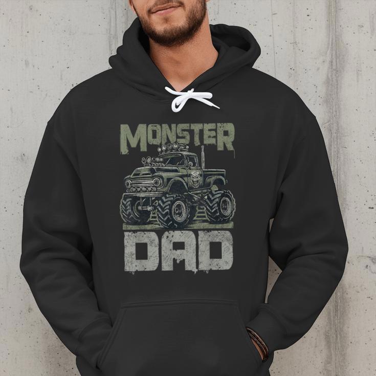 Vintage Monster Truck Lover DAD Family Matching Birthday Men Hoodie