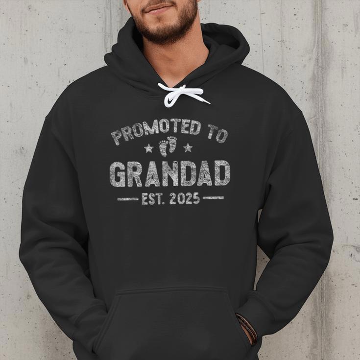 Vintage Promoted To Grandad Est 2025 Saying Retro Men Hoodie Vintage Promoted To Grandad Est 2025 Saying Retro Men Hoodie