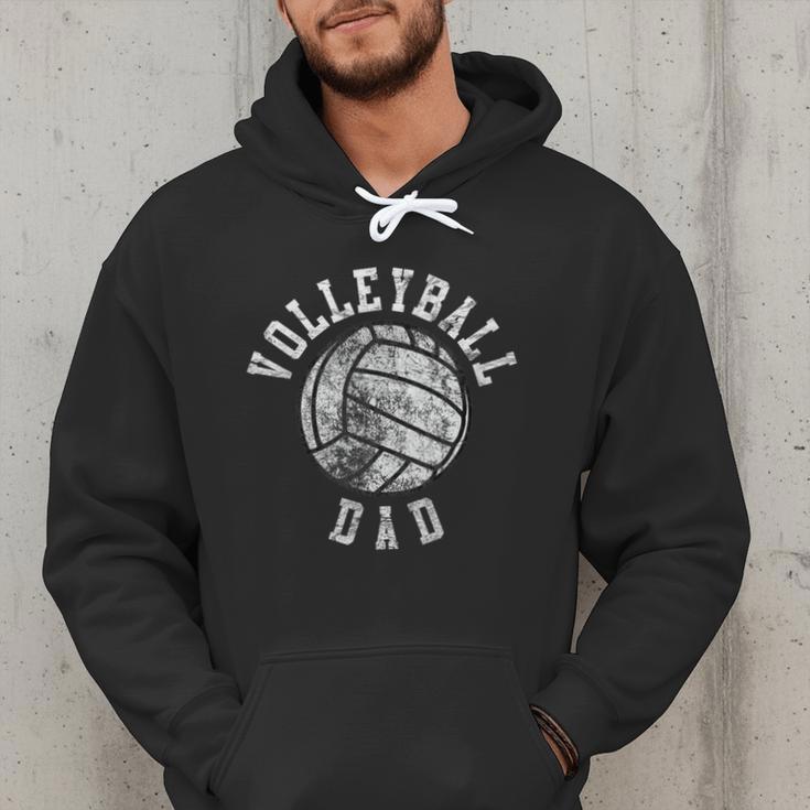 Vintage Volleyball Dad Men Hoodie