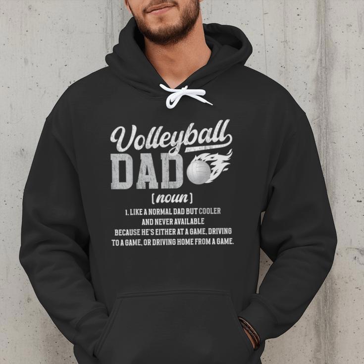 Volleyball Dad Definition Dad Of A Volleyball Player Father Men Hoodie