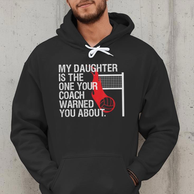 Volleyball Mom Dad Parent Shirt Daughter Player Men Hoodie