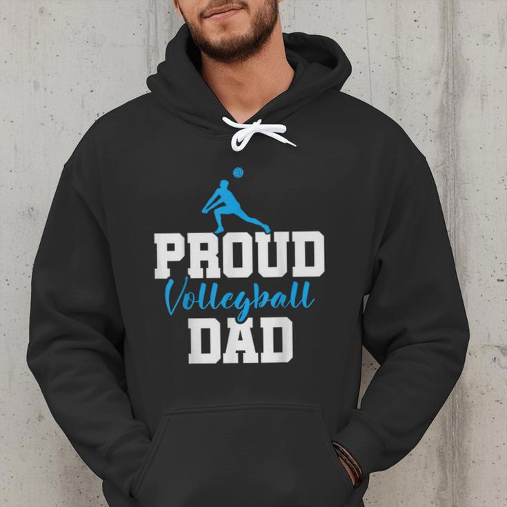 Volleyball Player Team Dad Father Proud Volleyball Dad Men Hoodie