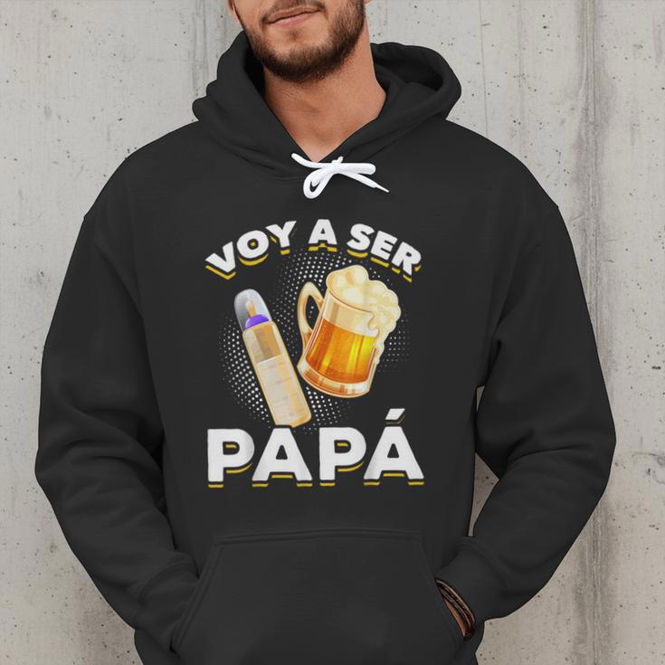 Voy Hacer Papa Ser Papa Voy A Ser Papa Dad To Be In Spanish Men Hoodie