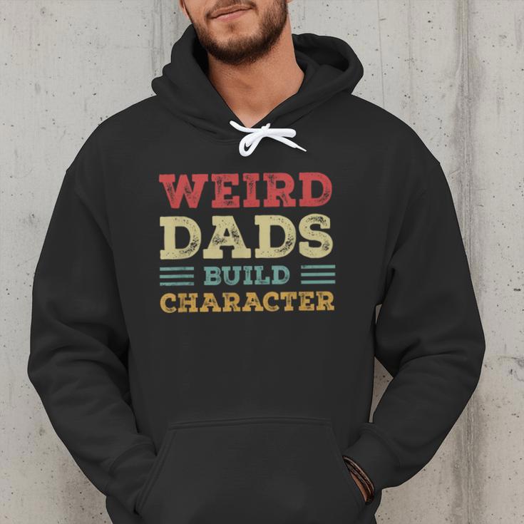 Weird Dads Build Character Vintage Men Hoodie
