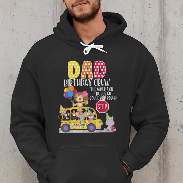 The Wheels On The Bus Dad Birthday Crew Party Toddler Kids Men Hoodie
