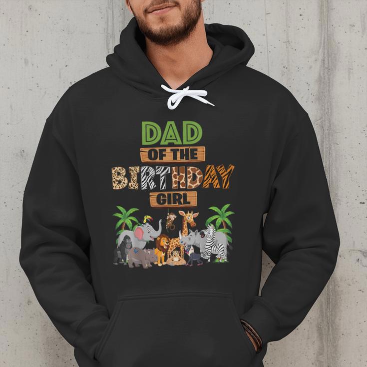 Wild Dad Of The Birthday Girl Zoo Safari Jungle Animal Men Hoodie