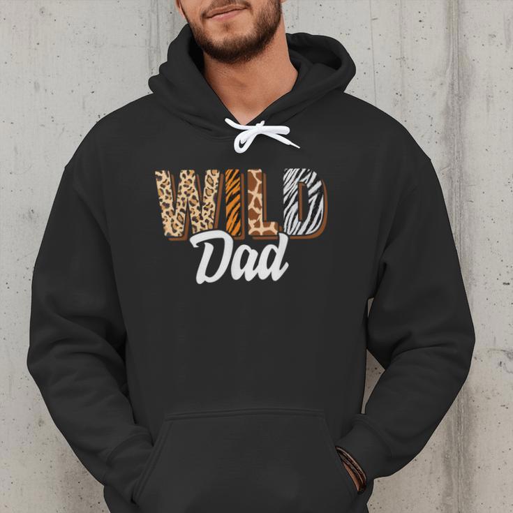 Wild Dad Zoo Born Two Be Wild B-Day Safari Jungle Animal Men Hoodie