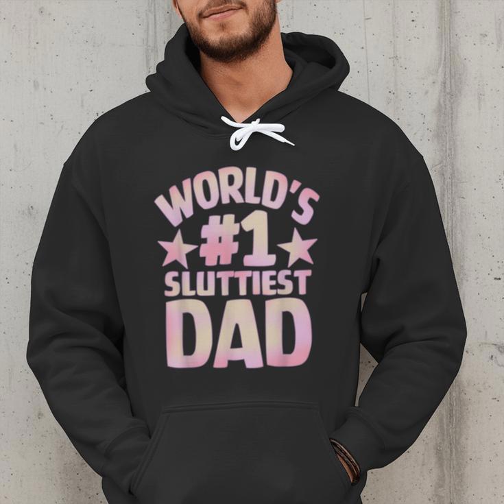 World's 1 Sluttiest Dad Apparel Men Hoodie