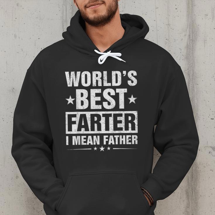 World's Best Farter I Mean Father Retro Father's Day Dad Men Hoodie World's Best Farter I Mean Father Retro Father's Day Dad Men Hoodie