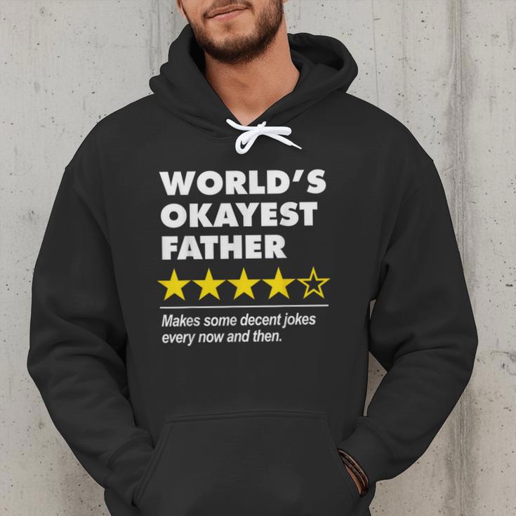 Worlds Okayest Father Dad Joke Review For Fathers Day Men Hoodie