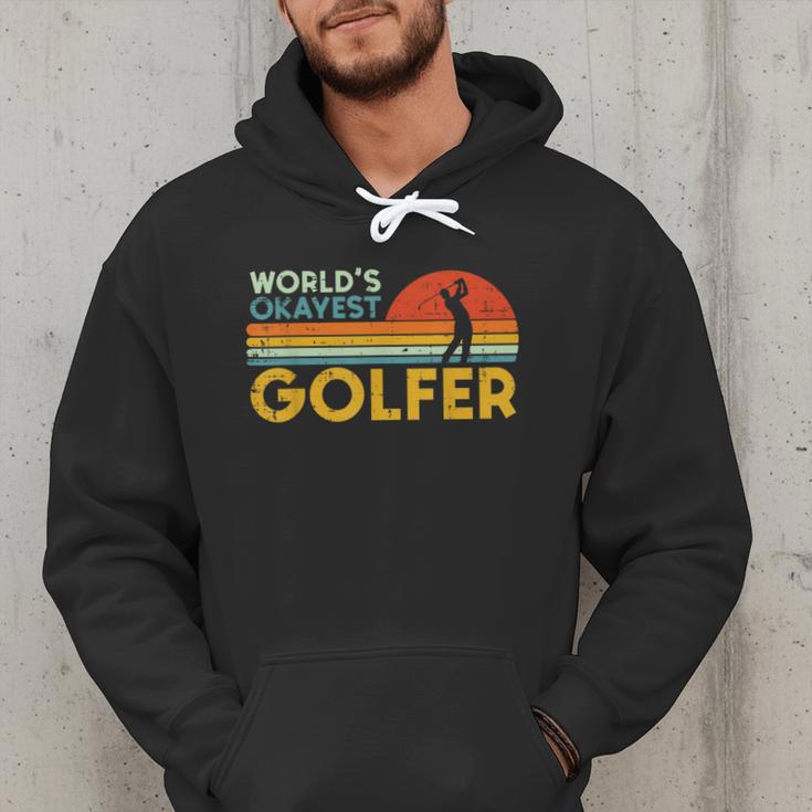 Worlds Okayest Golfer Retro Golf Joke Dad Men Women Kids Men Hoodie Worlds Okayest Golfer Retro Golf Joke Dad Men Women Kids Men Hoodie