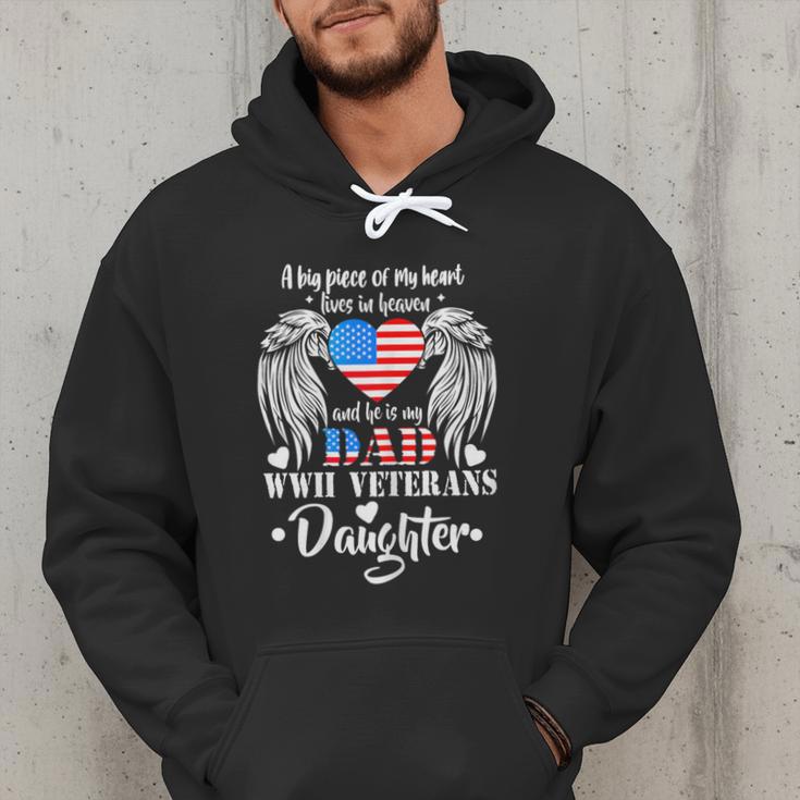 WWII Veterans Daughter Dad Remembrance Veteran Day Men Hoodie