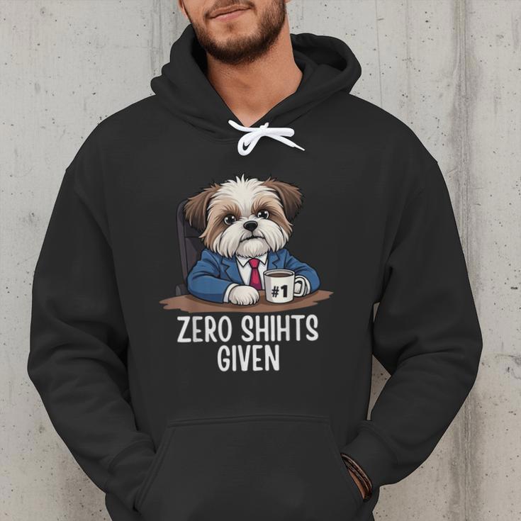 Zero Shihts Given Shih Tzu Dad Shih Tzu Mom Shih Tzu Men Hoodie
