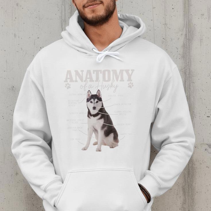 Anatomy Of A Siberian Husky Cute Dog Husky Mom Dad Men Hoodie