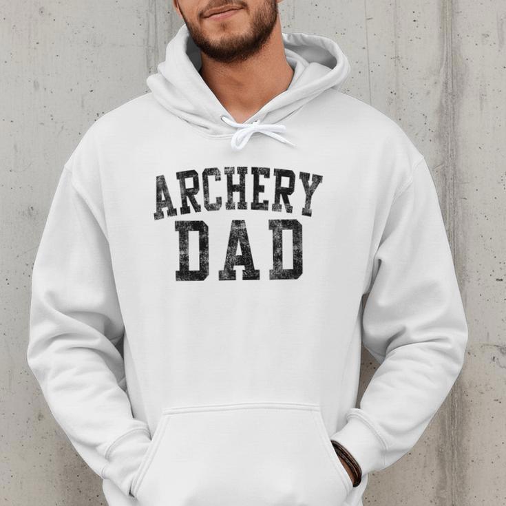 Archery Dad Birthday Classic Bold Font Archery Daddy Men Hoodie