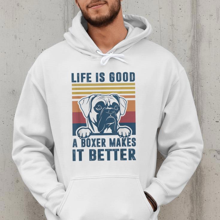 Boxer Dog For Men Women Boxer Dog Dad Mom Small Men Hoodie