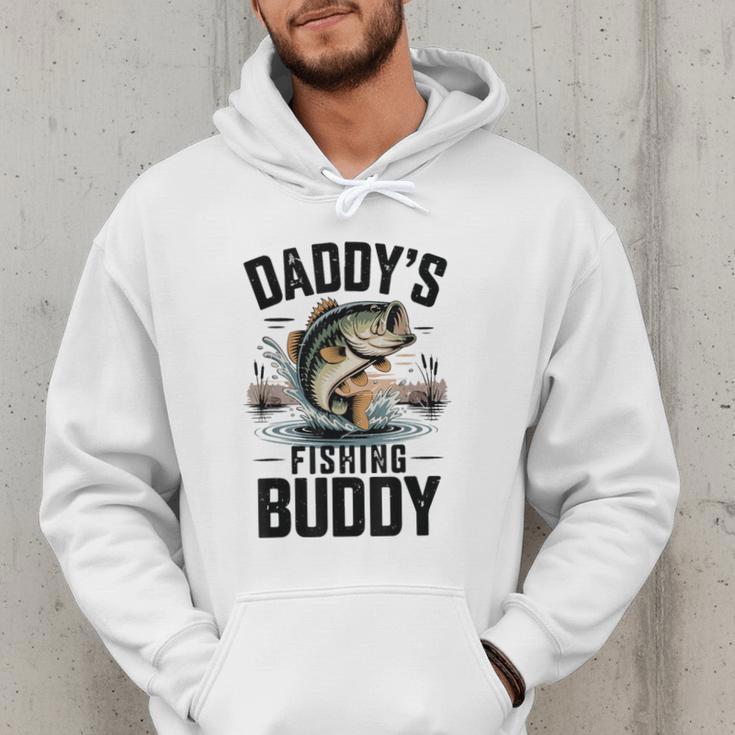 Boy Daddy Fishing Buddy Matching Fishing Bass Fishing Men Hoodie