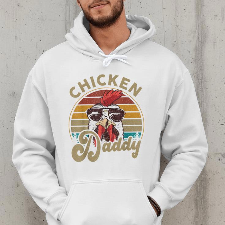 Chicken-Shirt Rooster Daddy Vintage Farmer Dad Father Men Hoodie