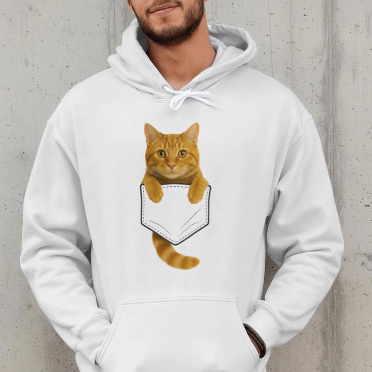 Cute Tabby Cat Pocket Cat Mom Cat Dad Cat Lover Men Hoodie Cute Tabby Cat Pocket Cat Mom Cat Dad Cat Lover Men Hoodie