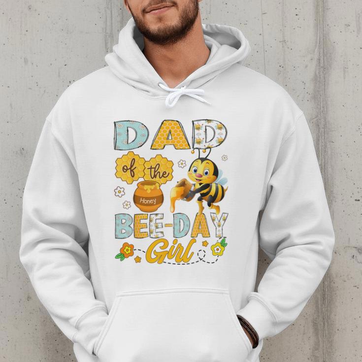 Dad Of The Bee-Day Girl Bee Birthday Party Men Hoodie