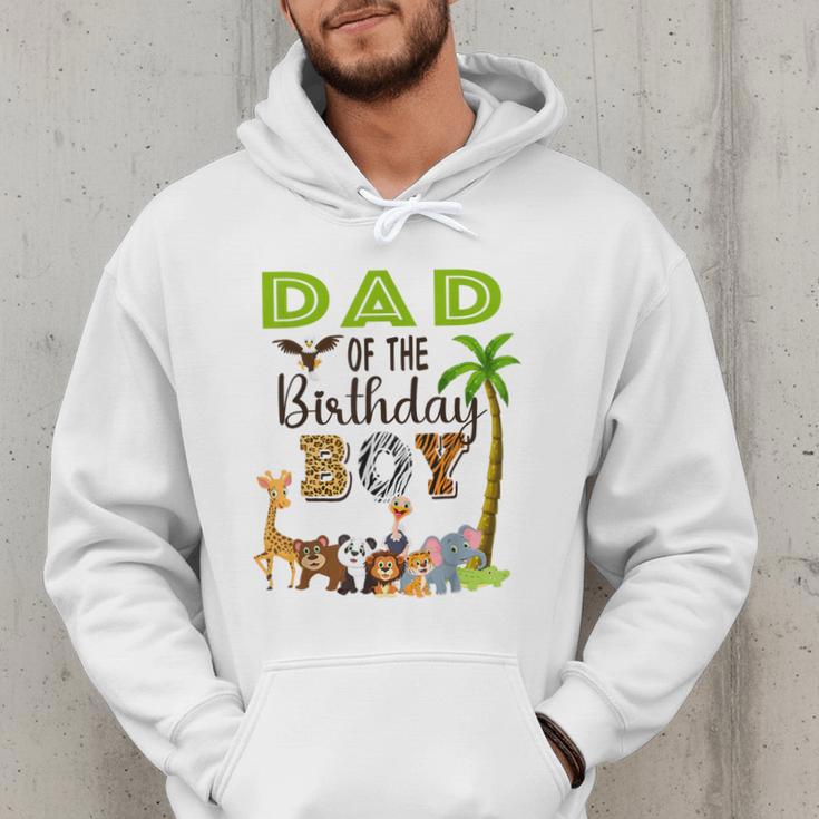 Dad Of The Birthday Boy Wild Zoo Theme Safari Party Men Hoodie