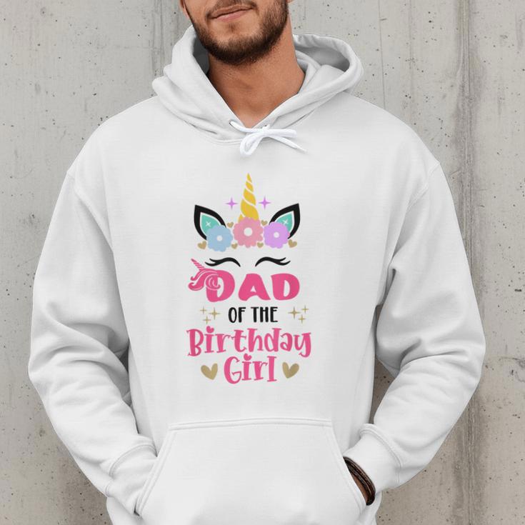Dad Of The Birthday Girl Family Matching Unicorn Birthday Men Hoodie Dad Of The Birthday Girl Family Matching Unicorn Birthday Men Hoodie