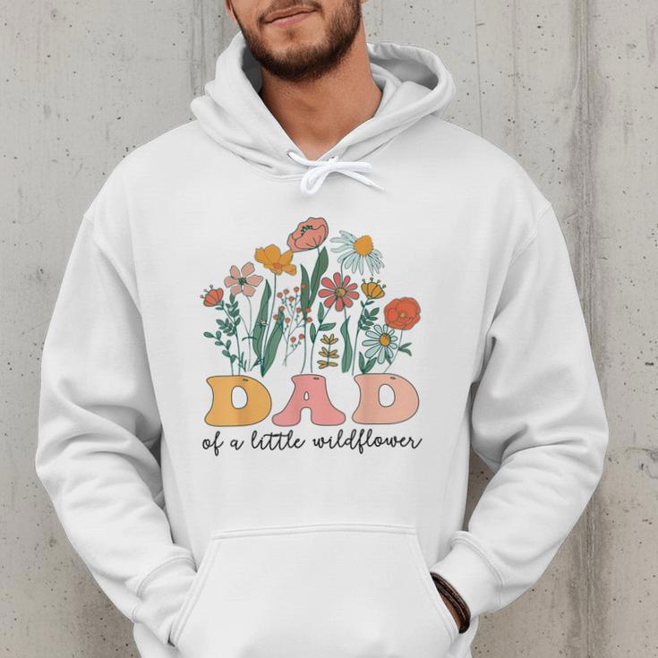 Dad Of The Little Wildflower Birthday Party Baby Shower Men Hoodie