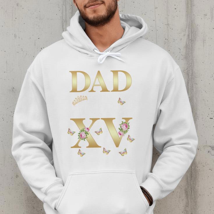 Dad Of The Miss Quince XV Birthday Mexican Quinceanera Men Hoodie