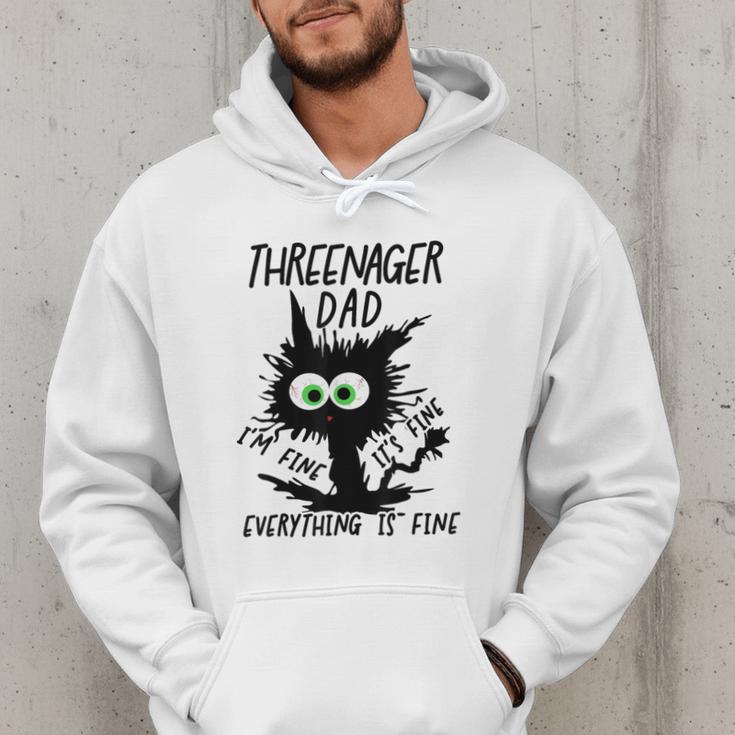 Dad Threenager Dad Daddy Of A Threenager Men Hoodie