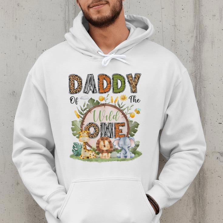 Daddy Of The Wild One 1St Birthday Boy Safari Jungle Men Hoodie