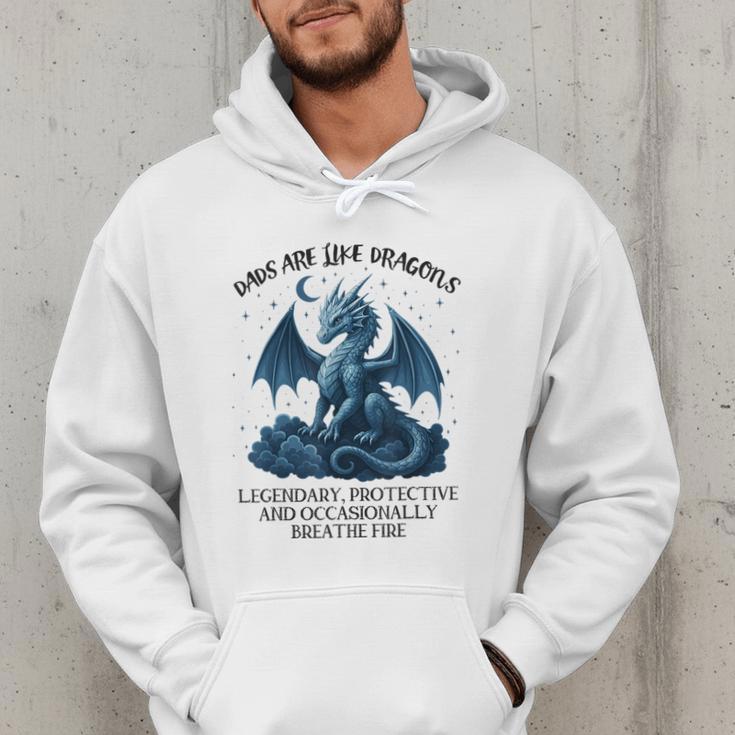 Dads Are Like Dragons Legendary Protective Fatherhood Men Hoodie