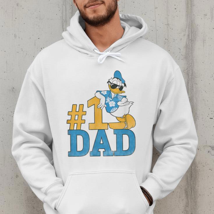 Disney Donald Duck Number One Dad Sunglasses Father's Day Men Hoodie
