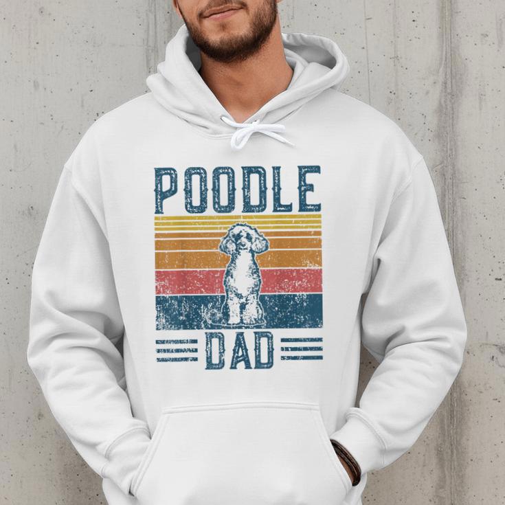 Dog Dad Vintage Poodle Dad Men Hoodie
