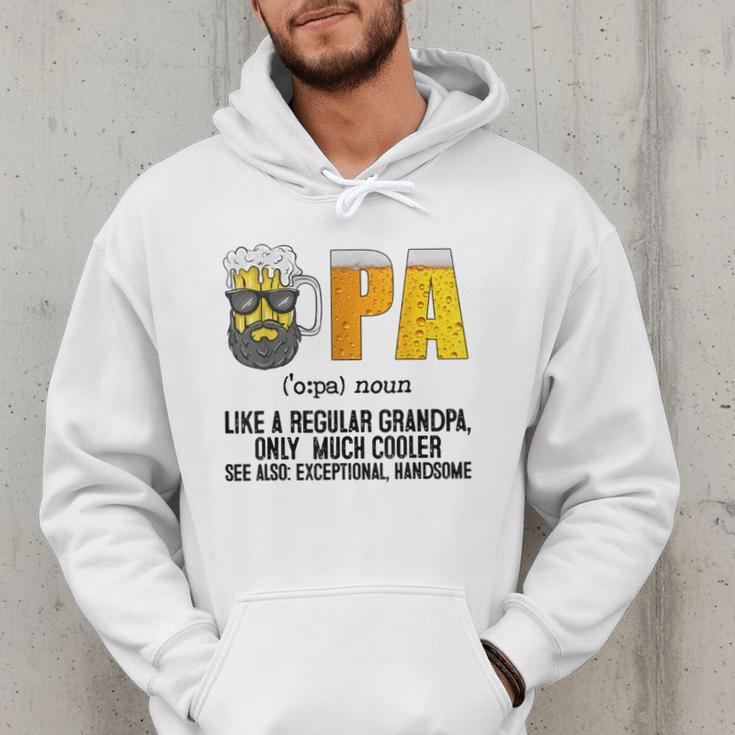 Drinking Opa Like A Regular Grandpa Much Cooler Beer Dad Men Hoodie