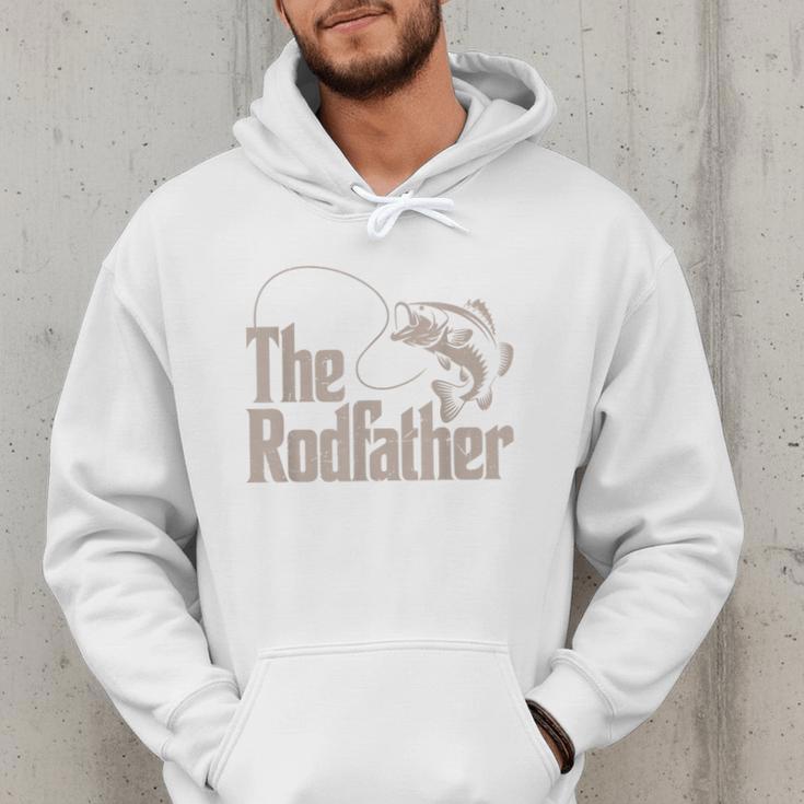 Father Day The Rodfather Dad Fishing From Daughter Son Men Hoodie