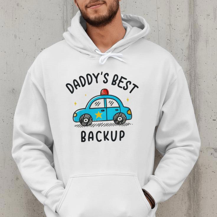 Father Son Daughter Daddy's Best Backup Father's Day Toddler Men Hoodie