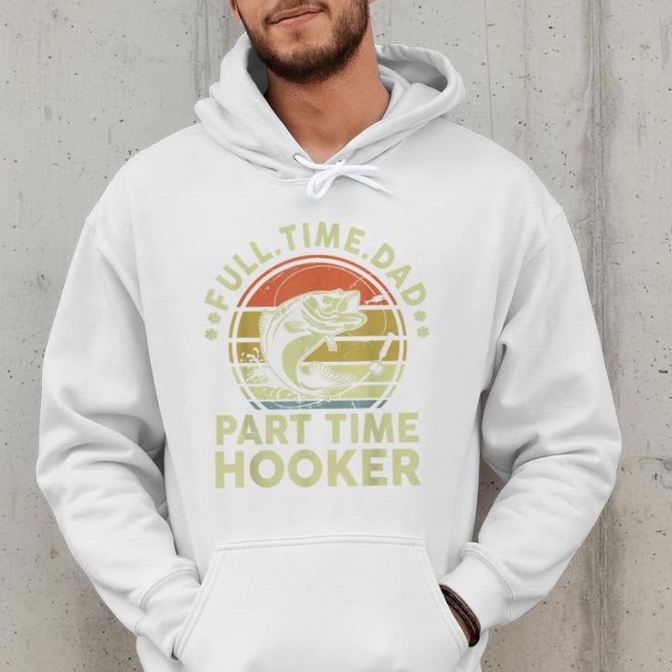 Fishing Dad Part Time Hooker Bass Fish Father Day Men Hoodie