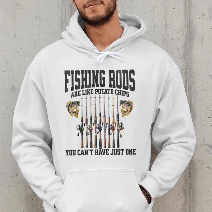 Fishing Tuna Bass Rod Fisherman Cool Dad Quote Men Hoodie