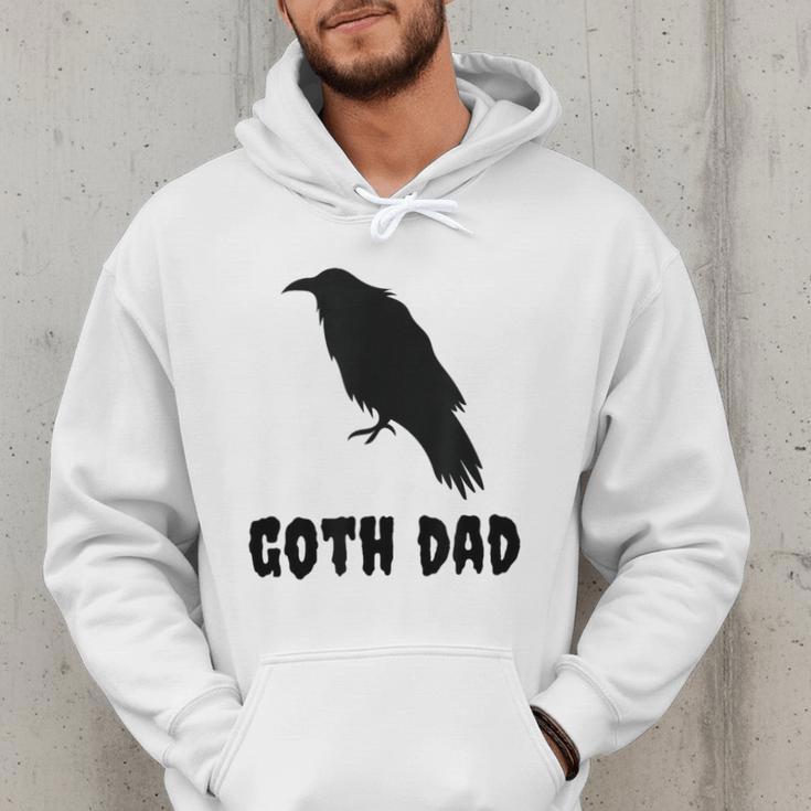 Goth Dad Gothic Bird Crow Emo Father's Day Men Hoodie