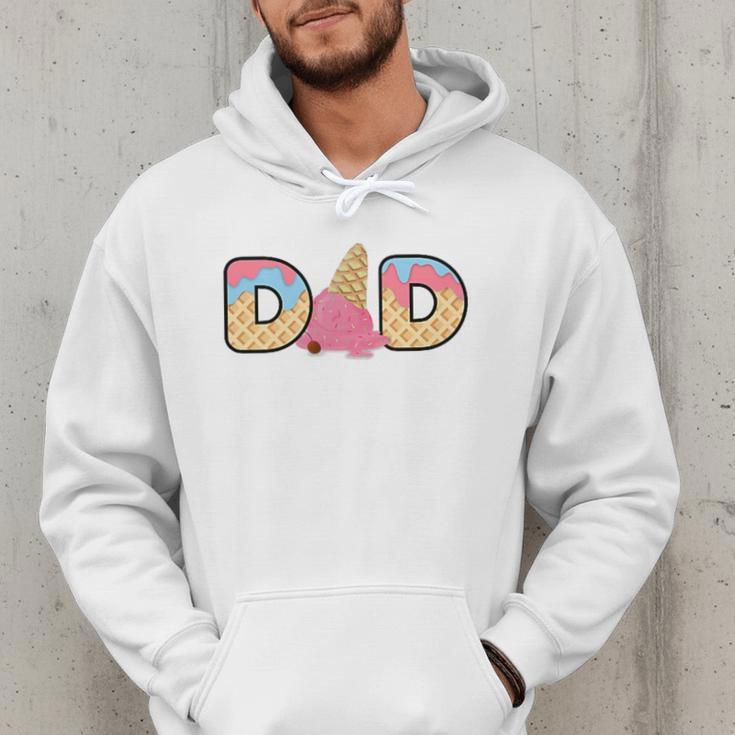 Ice Cream Dad 1st Birthday Matching Family Men Hoodie