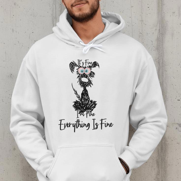 Its Fine Im Fine Everythings Fine Dog Mom Dad Lovers Men Hoodie