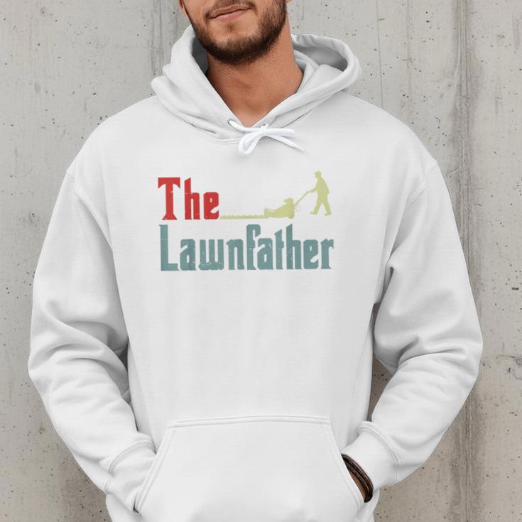 Lawn Mowing Lawnfather Dad Lawn Mower Gardening Men Hoodie