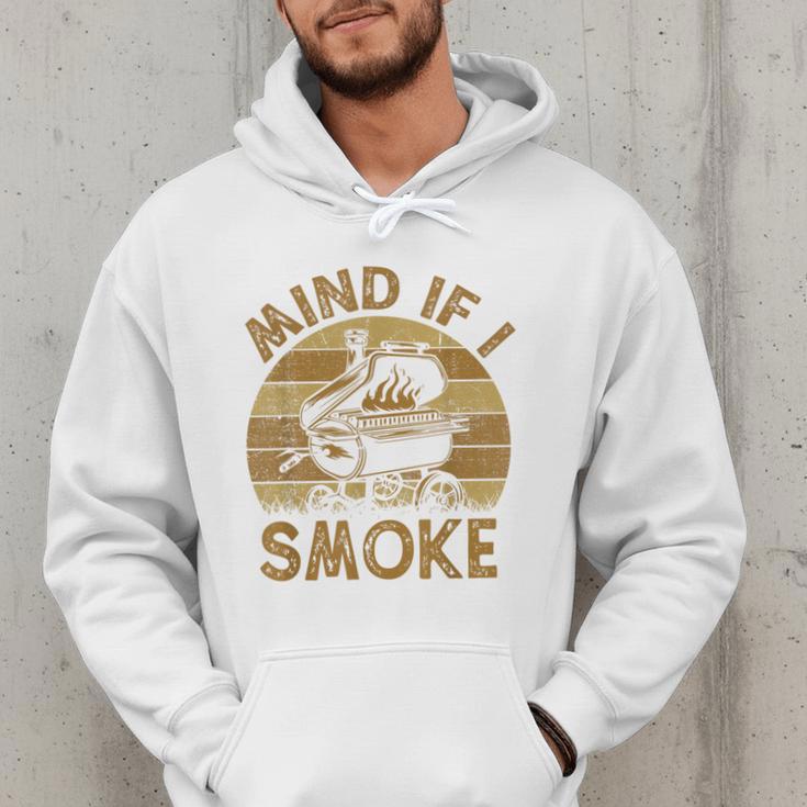 Mind If I Smoke BBQ Barbeque Grilling Chef Dad Men Hoodie