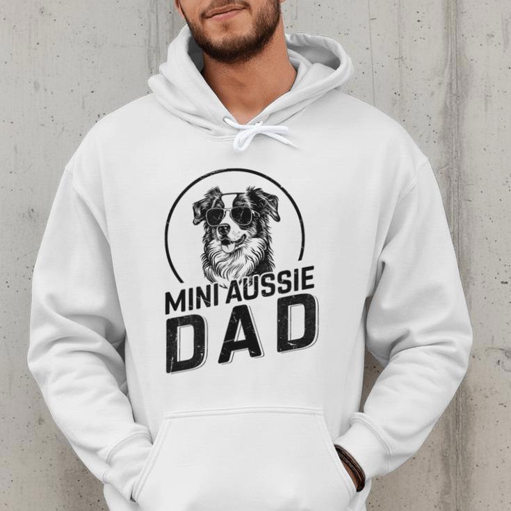 Mini Aussie Dad Dog Owner For Men Dad Christmas Men Hoodie