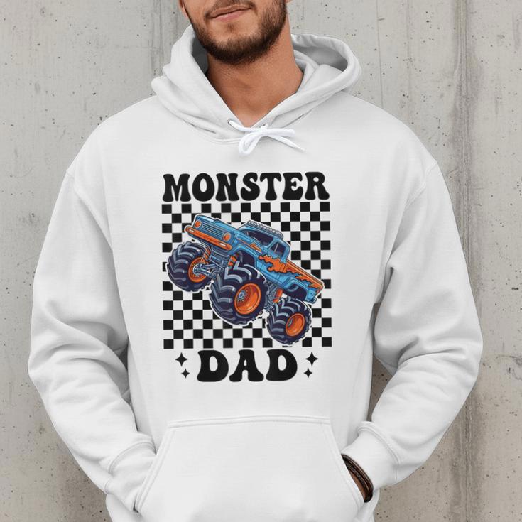 Monster Truck Dad Family Matching Monster Trucks Birthday Men Hoodie