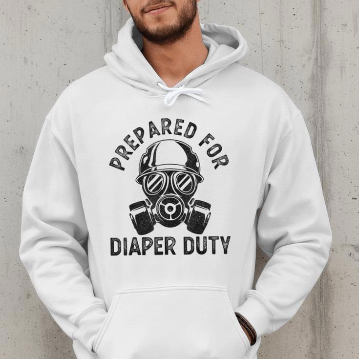 New Dad Prepared For Diaper Duty Men Hoodie