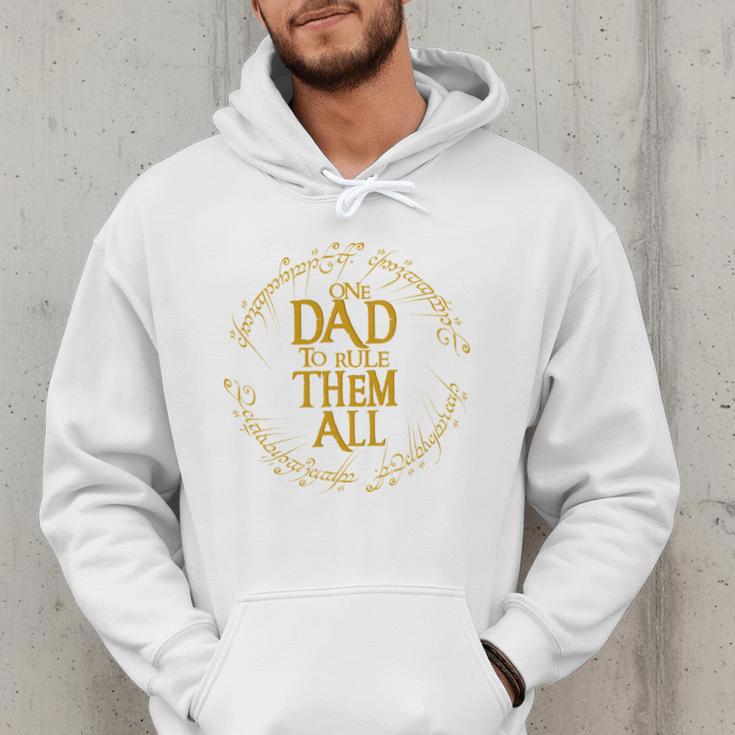 One Dad To Rule Them All Fantasy Nerd Dad Graphic Men Hoodie