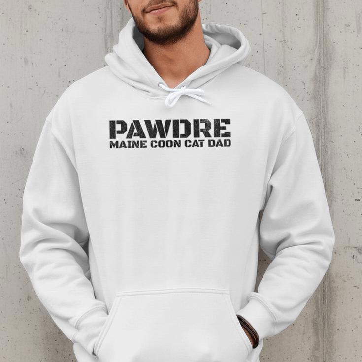 PAWDRE Maine Coon Cat Dad Feline Father Cat Dad Men Hoodie