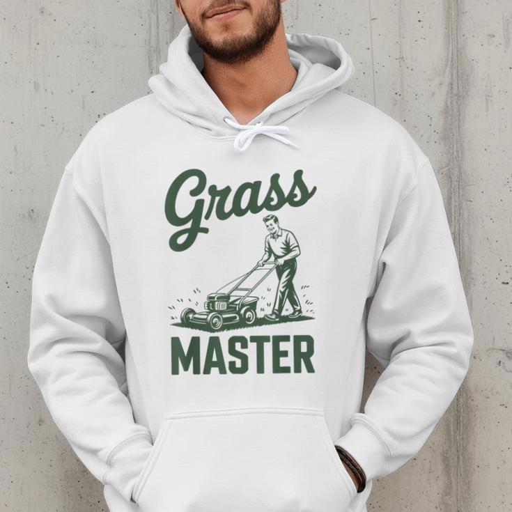 Push Lawn Mower Legend Grass Master Dad Mowing Men Hoodie