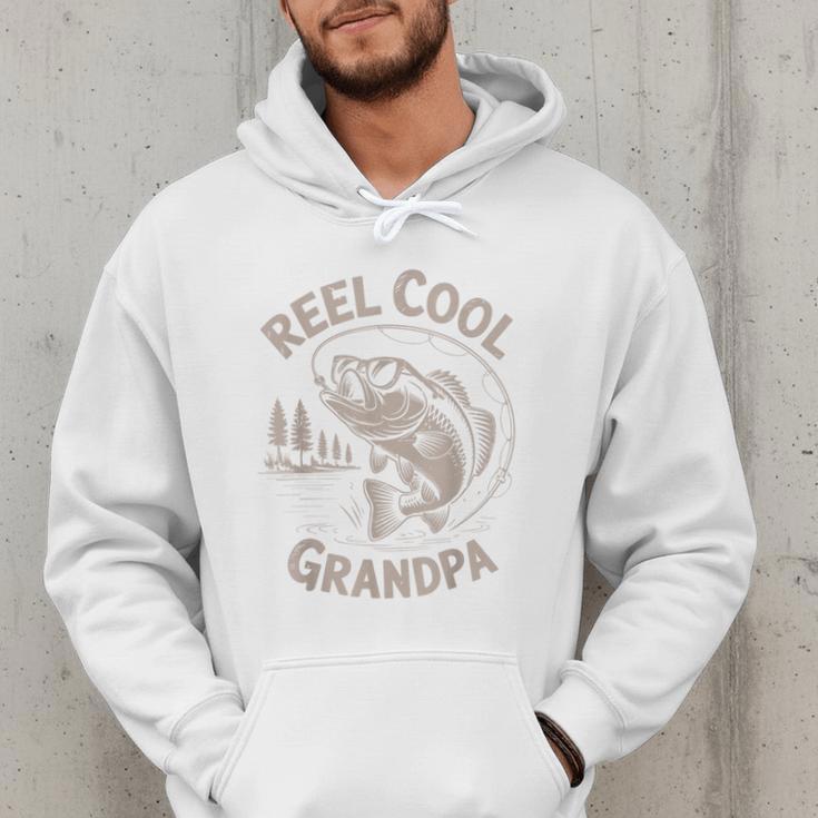 Reel Cool Great Grandpa Step Dad Fishing Father Day Men Hoodie